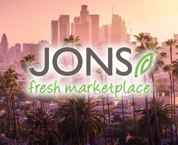 Jons Fresh Marketplace logo with LA background mobile cropped version